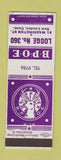 Matchbook Cover - Elks Club New London CT