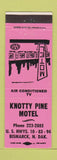 Matchbook Cover - Knotty Pine Motel Bismarck ND