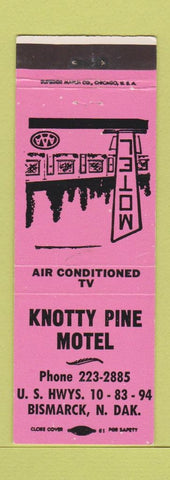 Matchbook Cover - Knotty Pine Motel Bismarck ND