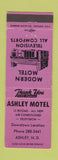 Matchbook Cover - Ashley Motel Ashley ND
