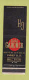 Matchbook Cover - Hotel Gardner Fargo ND
