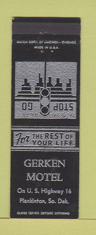 Matchbook Cover - Gerken Motel Plankinton SD