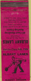 Matchbook Cover - Albany Lanes Bowling OR