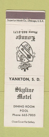 Matchbook Cover - Skyline Motel Yankton SD