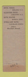 Matchbook Cover - Prince Hotel Bismarck ND WEAR