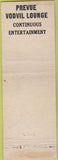 Matchbook Cover - Meal A Minit Vodvil Prevue