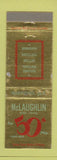 Matchbook Cover - McLAughlin Building Materials Cotton 1952 Raeford NC WEAR