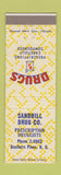 Matchbook Cover - Sandhill Drug Store Southern Pines NC