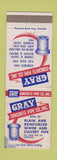 Matchbook Cover - Gray Concrete Pipe Thomasville NC low phone #