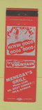 Matchbook Cover - Menegay's Grill Iola KS low phone #