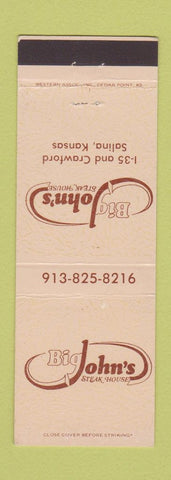 Matchbook Cover - Big John's Steak House Salina KS