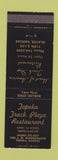 Matchbook Cover - Topeka Truck Plaza Restaurant Topeka KS Olathe