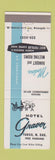 Matchbook Cover - Hotel Graver Fargo ND