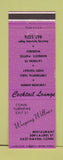 Matchbook Cover - Weeping Willows Restaurant East Haven CT