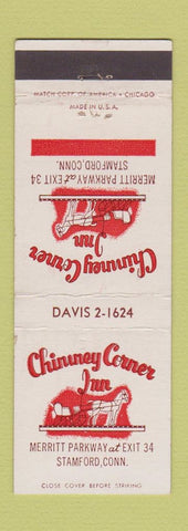 Matchbook Cover - Chimney Corner Inn Stamford CT