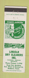 Matchbook Cover - Lincoln Dry Cleaning Danbury CT