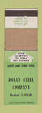Matchbook Cover - Dolan Steel Company Bridgeport CT WEAR