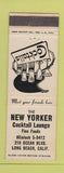 Matchbook Cover - New Yorker Cocktail Lounge Long Beach CA