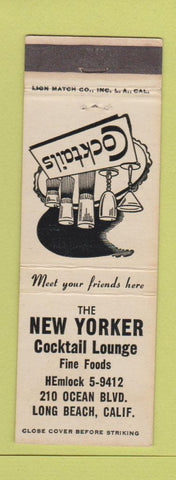 Matchbook Cover - New Yorker Cocktail Lounge Long Beach CA