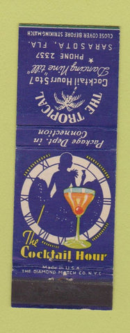 Matchbook Cover - The Tropical Sarasota FL low phone # girlie