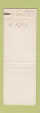 Matchbook Cover - Jonas Hotel Jonas PA