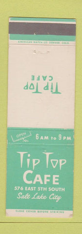 Matchbook Cover - Tip Top Cafe Salt Lake City UT