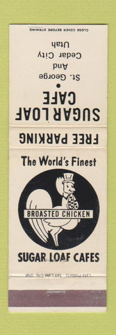 Matchbook Cover - Sugar Loaf Cafe Cedar City UT WEAR