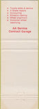 Matchbook Cover - Cowling Toyoto Matamata