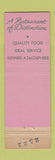 Matchbook Cover - Canton Cafe Chinese Salt Lake City UT