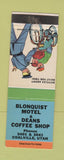 Matchbook Cover - Blonquist Motel Deans Coffee Shop Coalville UT low phone #