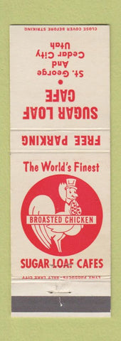 Matchbook Cover - Sugar Loaf Cafe Cedar City UT