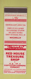 Matchbook Cover - Red House Treasure Shop Castleton Corners VT WEAR