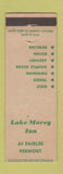 Matchbook Cover - Lake Morey Inn Fairlee VT