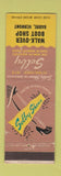 Matchbook Cover - Selby Shoes Walk Over Boot Shop Barre VT