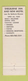 Matchbook Cover - Shelburne Inn Motel VT