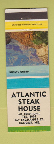 Matchbook Cover - Atlantic Steak House Bangor ME