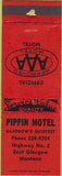 Matchbook Cover - Pippin Motel East Glasgow MT WEAR
