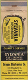 Matchbook Cover - Sylvania Electronics Grapac Utica NY WORN