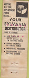 Matchbook Cover - Sylvania Electronics Grapac Utica NY WORN