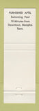 Matchbook Cover - 20th Century Motel West Memphis AR
