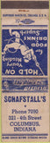 Matchbook Cover - Schafstall's Columbus IN POOR