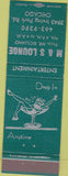 Matchbook Cover - M and S Lounge Chicago IL girlie