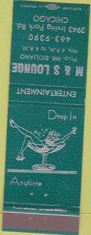 Matchbook Cover - M and S Lounge Chicago IL girlie