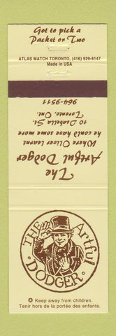 Matchbook Cover - Artful Dodger Toronto ON