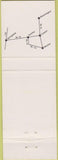 Matchbook Cover - Kenny Lounge strip club Kenney IL girlie yellow