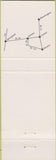 Matchbook Cover - Kenny Lounge strip club Kenney IL girlie blue