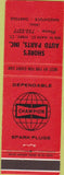 Matchbook Cover - Champion Spark Plugs Naugatuck Oakville CT