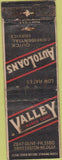 Matchbook Cover - Valley Finance Corp POOR