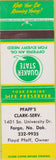 Matchbook Cover - Quaker State Oil Fargo ND
