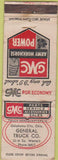 Matchbook Cover - GMC Trucks Oklahoma City OK WORN